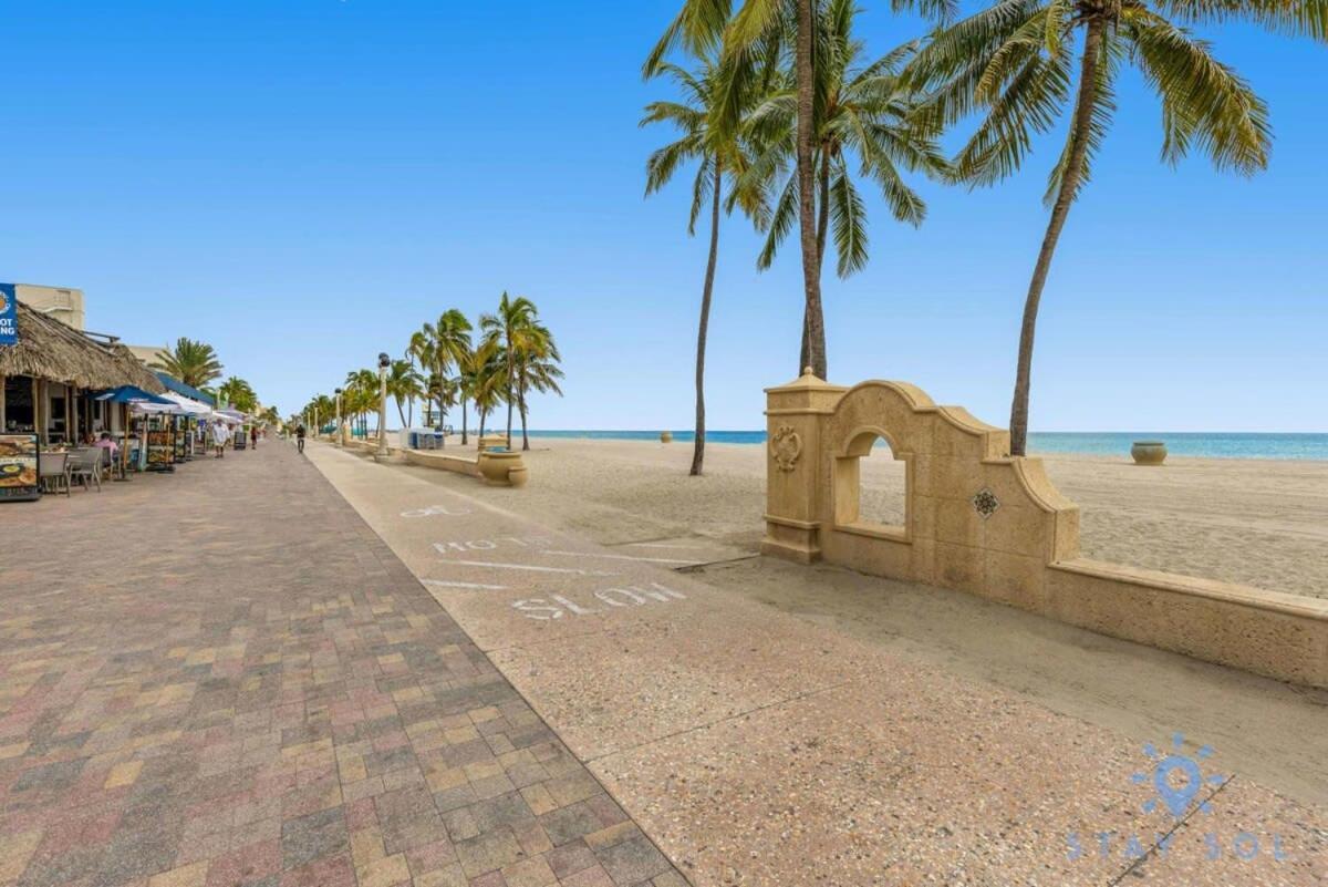 Hollywood Beach Broad - Walk - Amazing Pool - Hot Tub Dış mekan fotoğraf