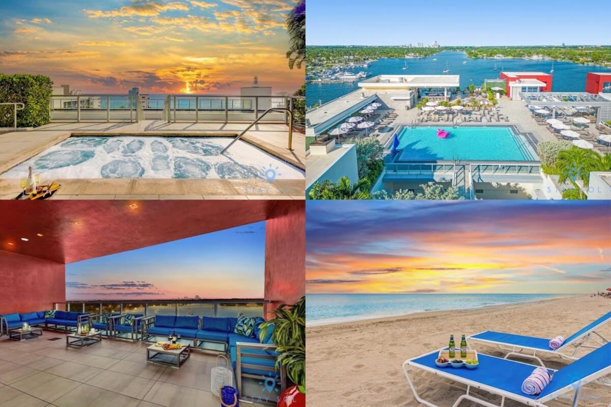 Hollywood Beach Broad - Walk - Amazing Pool - Hot Tub Dış mekan fotoğraf